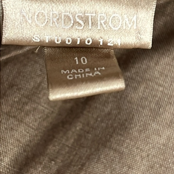 Nordstrom Studio 121 Long Sleeve Linen Blend Shirt Dress Size 10 - Picture 7 of 13